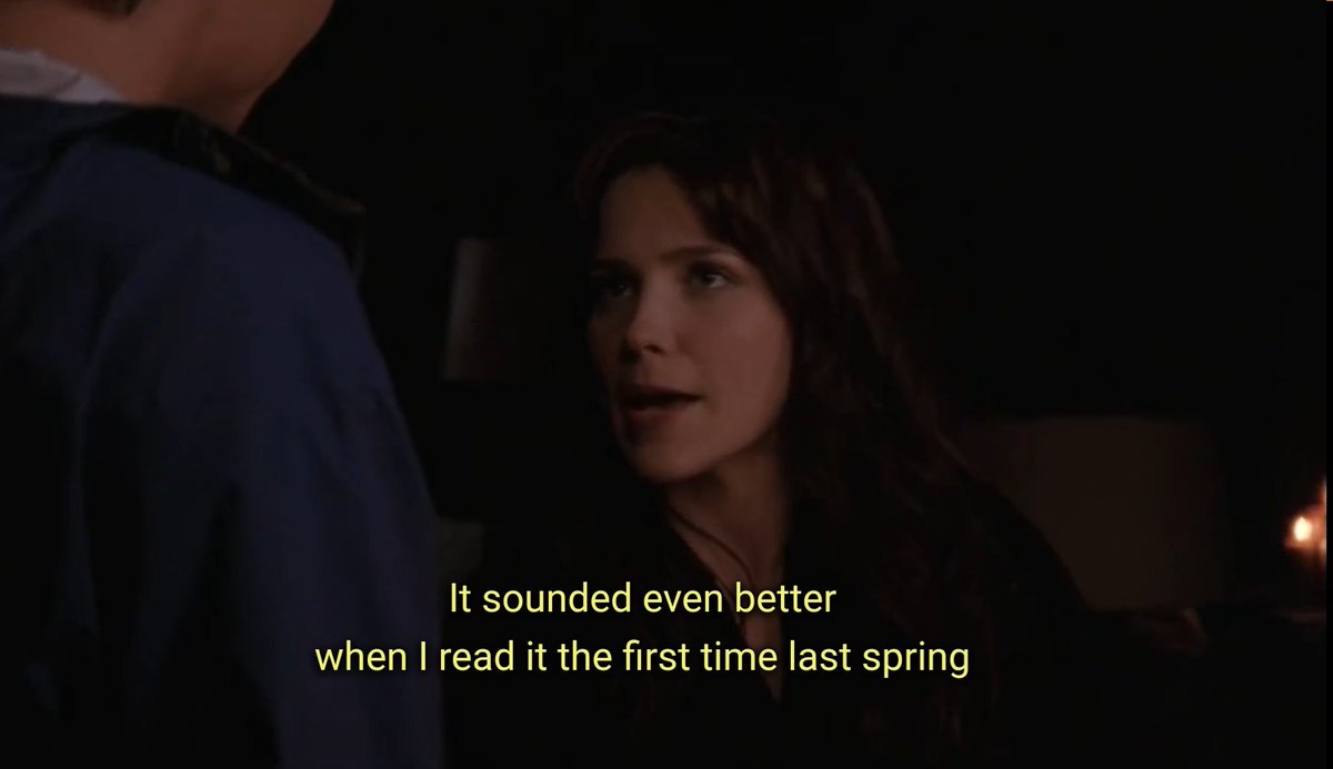 3x13:Lucas re-uses the same line he wrote in a letter to Peyton he never sent. Guess that's what you have to do with your 2nd choice 