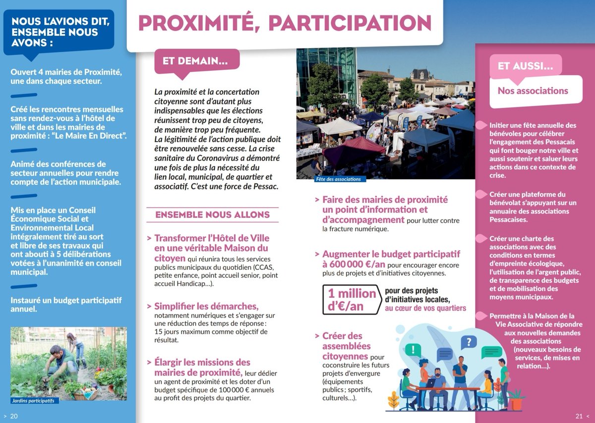 La proximité et la concertation citoyenne sont indispensables. La légitimité de l’action publique doit être renouvelée sans cesse.
#NaturellementPessac #AvecRaynal2020 #participation #proximité #Municipale2020 #pessac