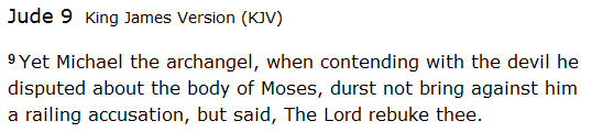 Reminds me of the scene in the Epistle of St. Jude about the dispute between Michael and Satan over the body of Moses. At the present time Satan is given that allowance as an imposing figure but in the end, he is soundly and overwhelmingly destroyed.