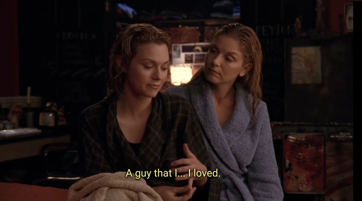 3x13: In case it isn't obvious, she's talking about Lucas. She never let's Jake go, she let Lucas go. And she's been regretting it.