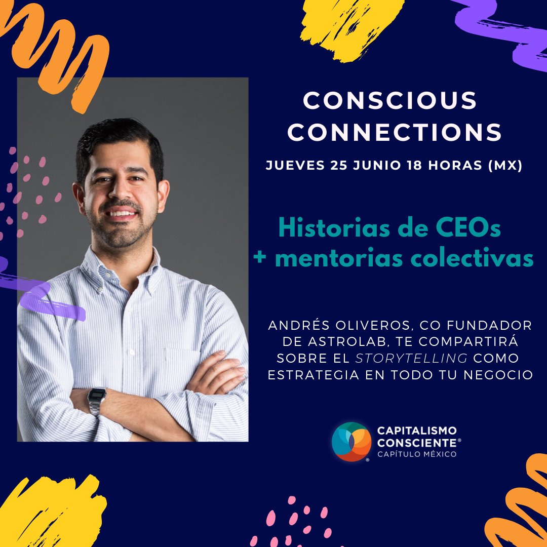 Estamos felices porque Andrés Oliveros de Astrolab dará una mini #MasterClass sobre #Storytelling pues es muy relevante para que construyas tu comunicación de negocios. Regístrate en la fiesta eventbrite.es/e/entradas-con…
