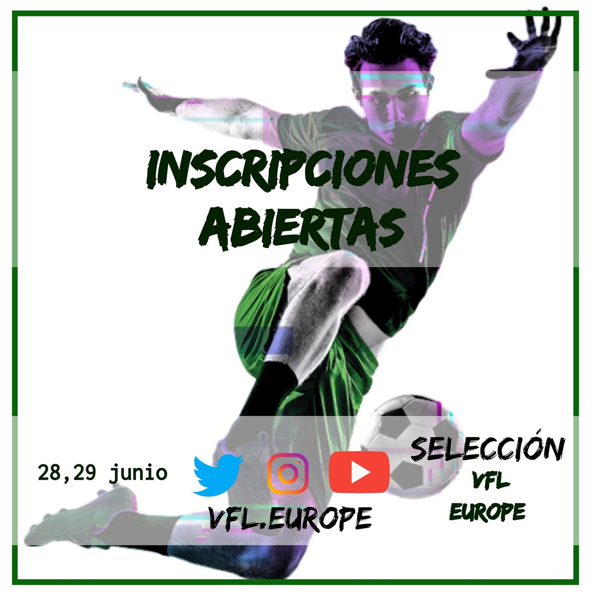 Latinboysfc's tweet photo. INSCRIPCIONES PARA LA SELECCIÓN DE @EuropeVfl https://t.co/1LMVOThYPQ