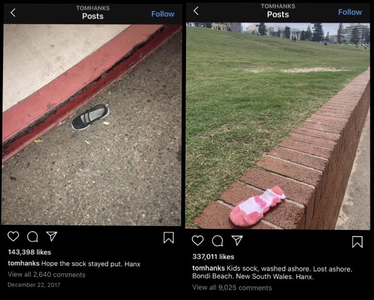 PART 13: Tom Hank’s instagram posts. As you remember, he was specifically exposed as a p3dophile by Kappy. Some believe that these items belong to the victims he abused.