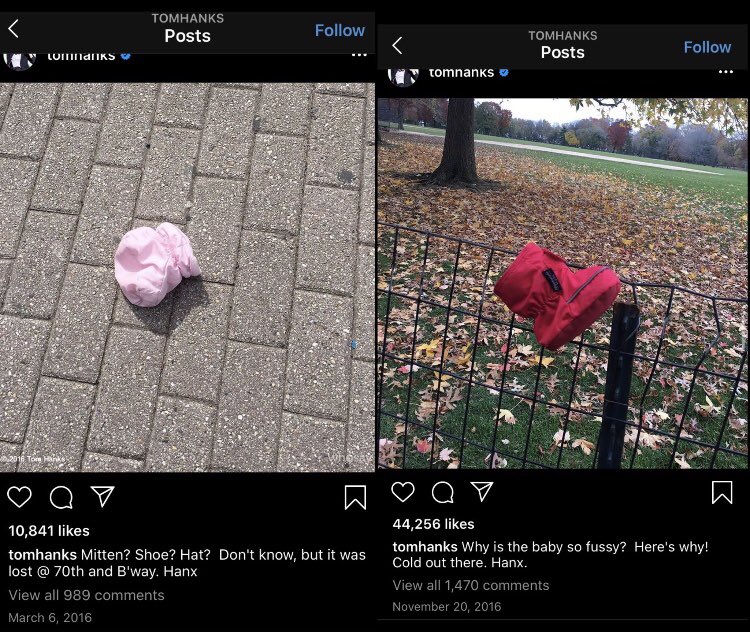 PART 13: Tom Hank’s instagram posts. As you remember, he was specifically exposed as a p3dophile by Kappy. Some believe that these items belong to the victims he abused.