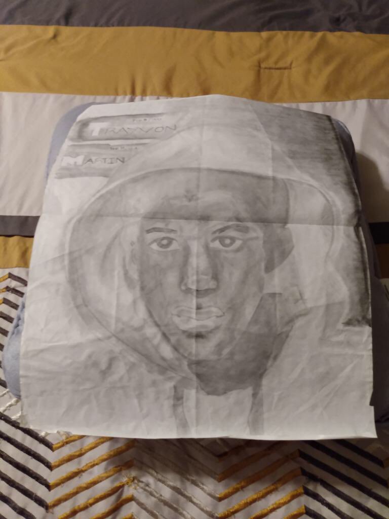JABBstract's tweet image. My momma just found the first portrait I ever drew back in high school...

I don’t know why I chose to draw Trayvon, but this is the beginning of me using art to cope. 

#BlackLivesMatter
#ArrestBreonnaTaylorsKillers
#JusticeForTrayvon