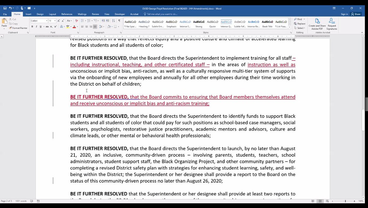 The amendments fail, 7-2. Hinton-Hodge and London voted for them. Then, a modified amendment (see below) proposed by Director Eng is accepted by Director Torres.