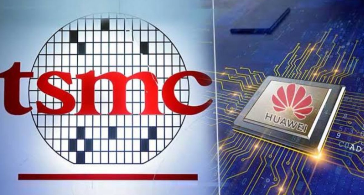 2)TSMC, a company in Taiwan, the largest manufacturer of semiconductors. Now, USA has pushed TSMC (in Taiwan) to stop producing semiconductors for Huawei, the Chinese telecom group.3) TSMC has now stopped taking new orders from Huawei.(2/n)