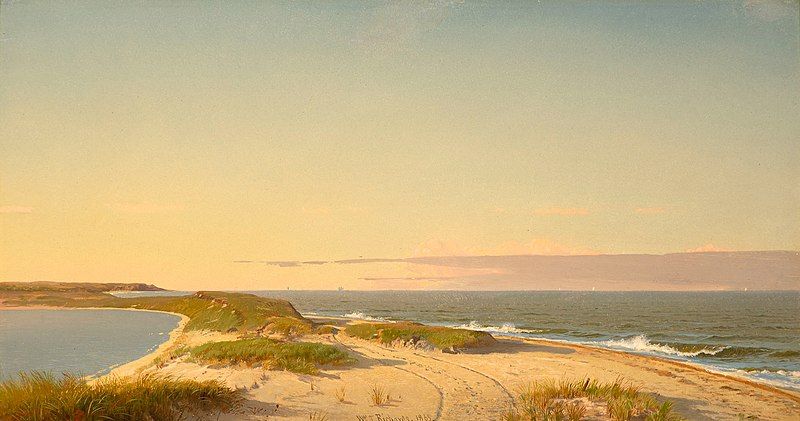 Nantucket Shore (1865 Painting) by William Trost Richards, Nantucket Historical Association. w.wiki/V8B