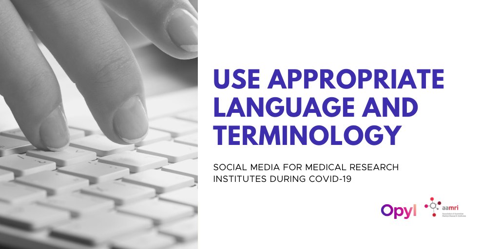 More than ever, institutes should consider their use of appropriate language & terminology online to ensure their content is accessible to a broader than normal audience.  #COVID19 has generated a more diverse online audience for medical research institutes.