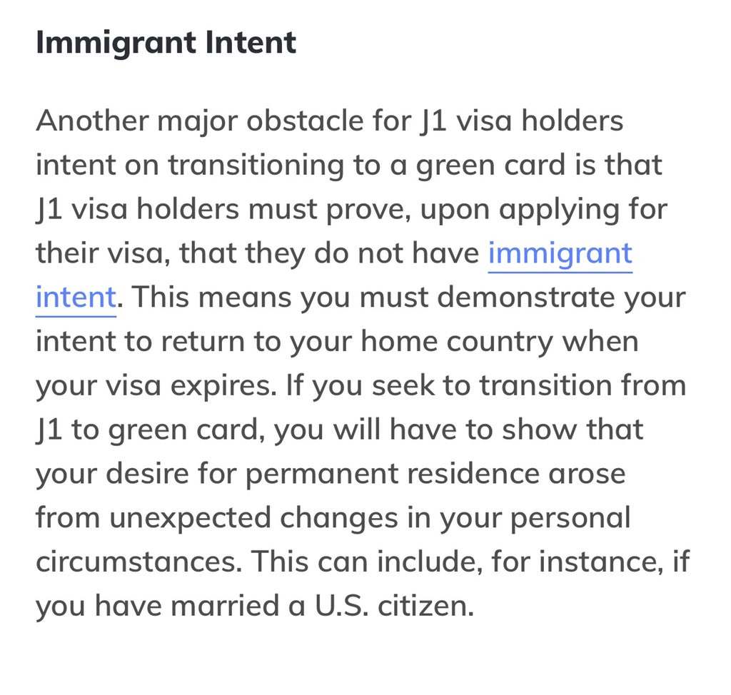 J1 visa requires applicants “do not have immigrant intent”Hence it being a cultural exchange program... not an immigration visa. https://www.stilt.com/blog/2019/02/j1-to-green-card/#J1_to_Green_Card_Process_Options