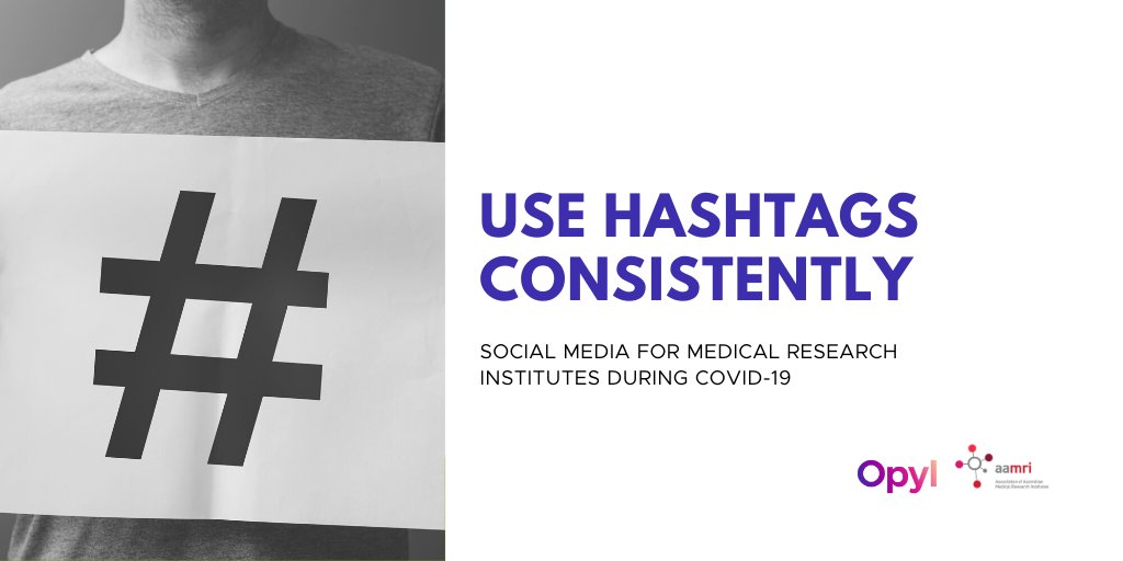 The strategic use of  #hashtags during  #COVID19 is critical, especially if wanting to leverage localised hashtags e.g.  #coronavirusaustralia. Getting the  #hashtag right & finding ones most suitable to your community is key & may require you to adjust your current hashtag strategy.