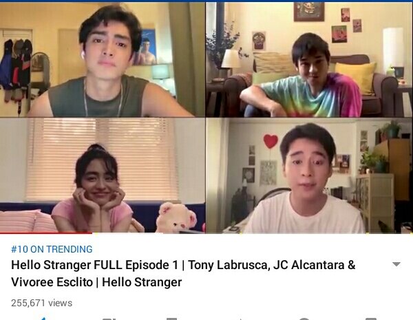 imchacb's tweet image. #10 trending on YouTube 👏😻❤

#HelloStrangerEP1 
@Black_SheepPH