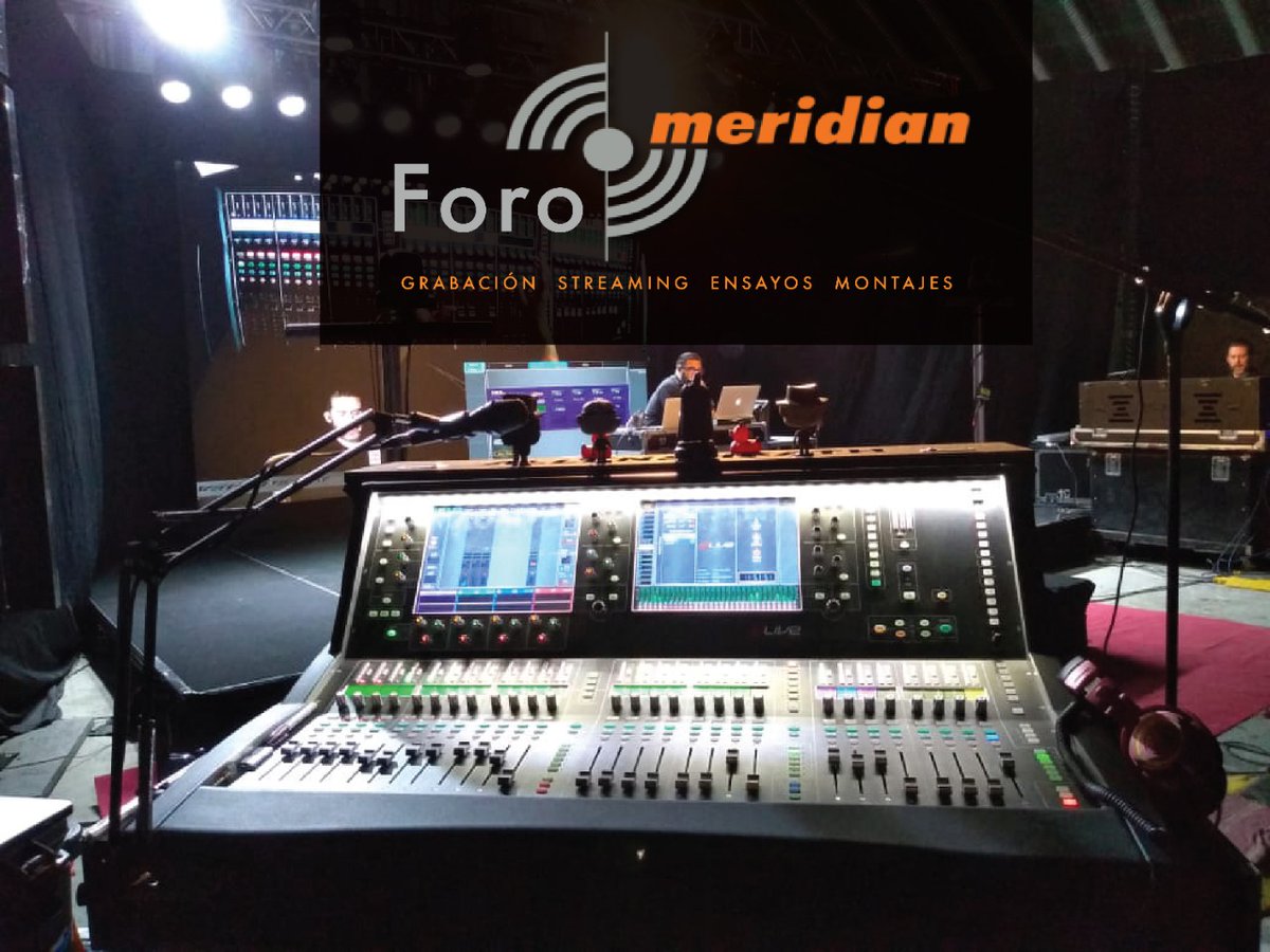 Para todo ensayo, streaming o grabación profesional, se requiere del mejor equipo disponible para lograr su perfección. Te esperamos en el Foro Meridian. #ensayos #grabacion #streaming #montajes