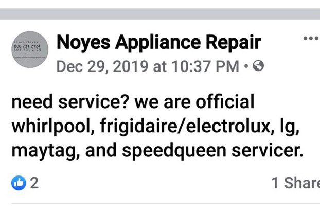 Hey,  @whirlpoolusa  @Frigidaire  @LGUS  @MaytagCare  @MaytagBrand, are you ok with this guy coming out to people’s homes? He says white lives are worth more than Black lives and calls people N**ger.Jason Noyes, Noyes Appliance Repair, Pampa, TX