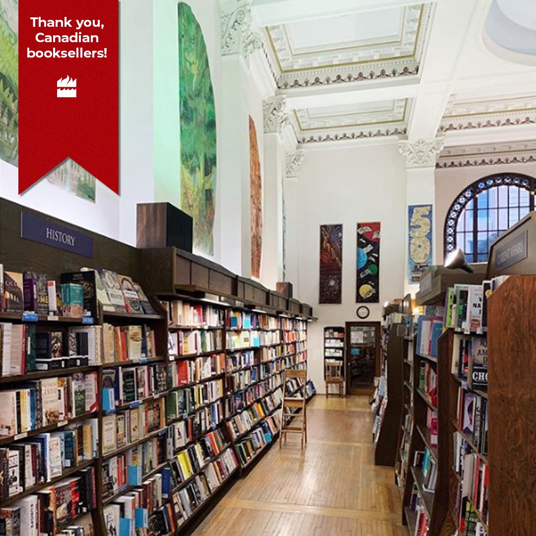 HarperCollinsCa's tweet photo. *GIVEAWAY* Though we'll continue thank booksellers &amp; bookstore owners as they return to stores across the country, this week is your last chance to win a $50 gift card to a store of your choosing! Comment with your fave place to buy books in Canada. #ThankYouHour #ThankYouBooks https://t.co/9bNGjSdki8