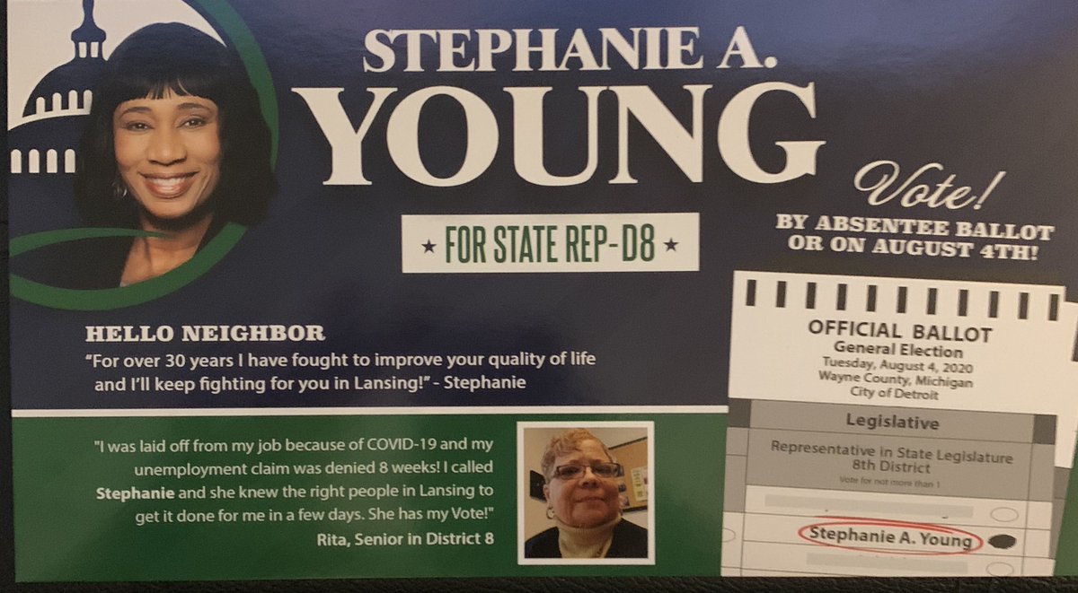 bigdave_99_'s tweet photo. Aww thank you! If you live on the west side of Detroit please go and vote! If you have any questions ask me or her number’s on the card and you can reach out yourself! https://t.co/exaeOK6Svd