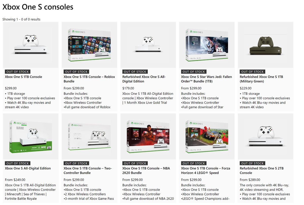 Xbox One S stock seems to be running low at most retailers, especially