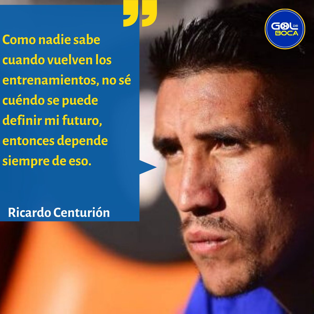 GoldeBocaOk's tweet photo. HABLÓ CENTURIÓN

El delantero conversó con @libermanmartin en @oraldeportivaok y comentó su situación actual y volvió a enfatizar en su deseo por volver al Club de sus amores.

¿Te gusta @rickcenturion  para La Copa? Los leemos.

#Boca #Centurion #MercadoDePases #Velez https://t.co/SwuN5pXtim
