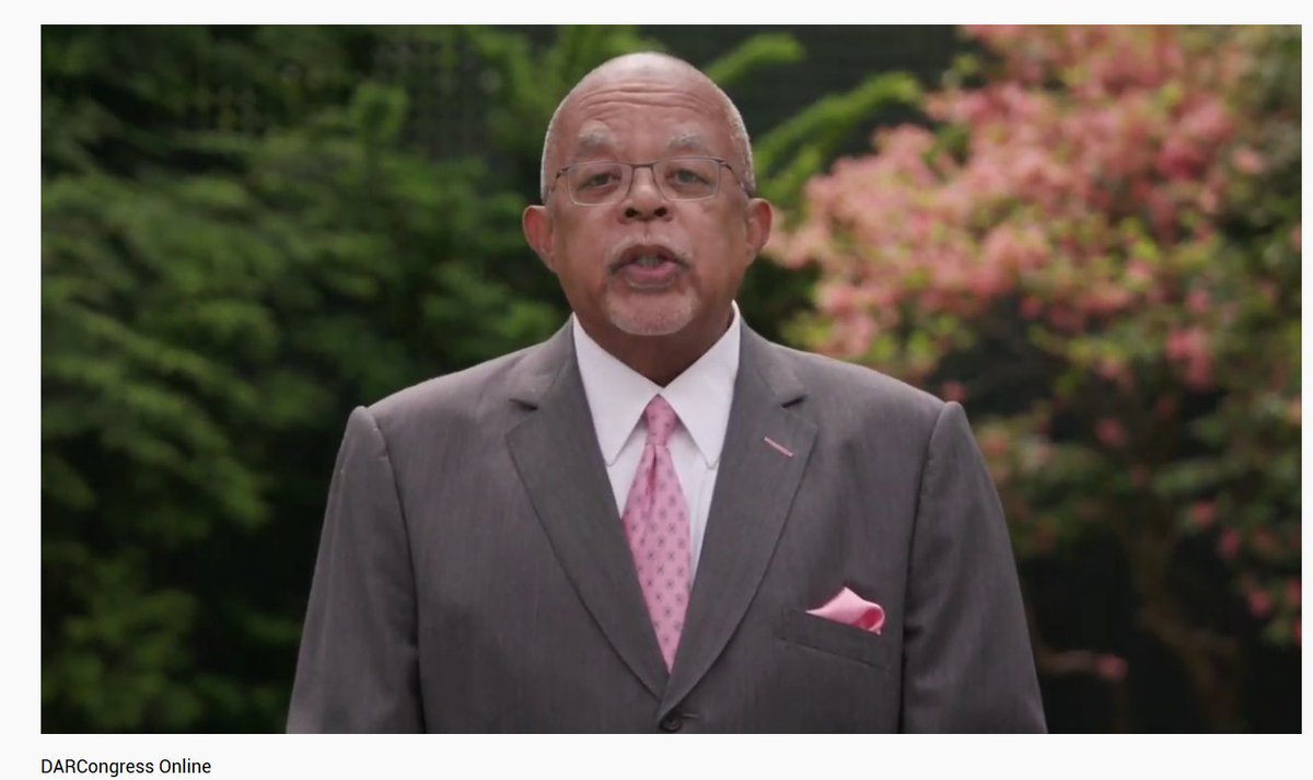 SerendipityJill's tweet photo. Enjoying opening night of #NSDAR #ContinentalCongress and learning #HenryLouisGatesJr was a member of the #SAR !  Had no clue!  So wonderful and deserving that #FindingYourRoots won our media award this year!  Anyone else watching?  #sharemydarcc2020 https://t.co/sgriM9Lrej