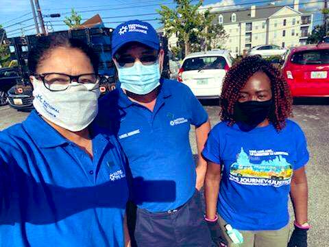LisMarieFL's tweet photo. Our #AFSCMiami Haitian leaders joined the @TPS_Alliance Caravan of 150+ vehicles in DC to demand that #TPS holders remain in the USA without the fear of deportation &amp; discrimination!THEY DEMAND #ResidencyNow! ✊🏾✊🏾#RoadtoJusticeTPS #AlwaysEssentialTPS https://t.co/PXJSCwFBzx