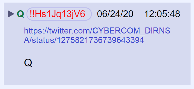 37) Q posted a link to a tweet by General Nakasone.