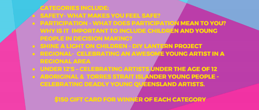 LWBAustralia's tweet image. (2/2) Entries open July 1 and close August 31. Email your art piece to qld@create.org.au with the subject line 'art comp'. Click through the images for the categories and details. 

#childprotectionweek2020 #ArtComp #QLD