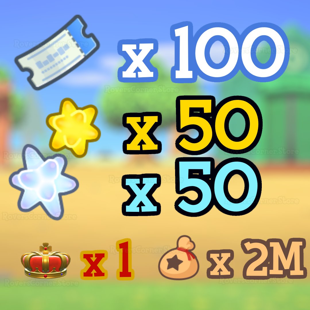 TheAlabastan's tweet photo. ⚡️FLASH GIVEAWAY⚡️

Winner Receives:
🎫100NMT 
✨50 Star Fragments
✨50 Lrg Star Fragments
👑1 Royal Crown
💰2M Bells

To Enter:
💫RT
💫Follow
💫Tag a friend

⌛️Ends in 1hr

👉Check @RoversCorner for the ❤️best deals &amp; ⚡️fastest delivery
#ACNH #DodoCode #AnimalCrossingNewHorizons https://t.co/Zsrl7wjio6