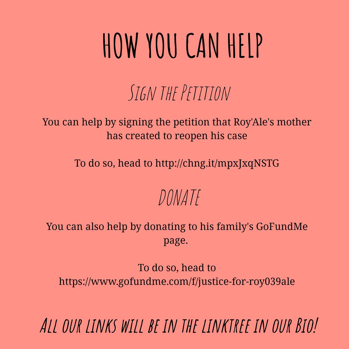 catcallsofict's tweet image. Roy'Ale was only 9 years when he was killed and his family wants justice. Here's what you can do to help. Links are in the Linktree in our bio. #JusticeforRoyAle #IAMHISVOICE #ROYALELAW