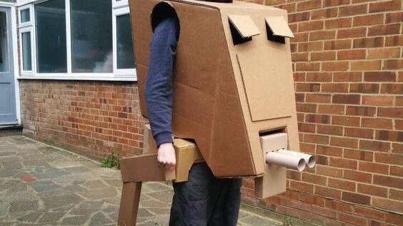WeSellBoxes1's tweet photo. This week is 'Cardboard-Roboty-Epicness' week, technically this is a transport scouting vehicle but it was too-good-a-find to leave! If you need boxes then check us out! https://t.co/IOs41W4pAK #ATST https://t.co/DA0sCC0pXe