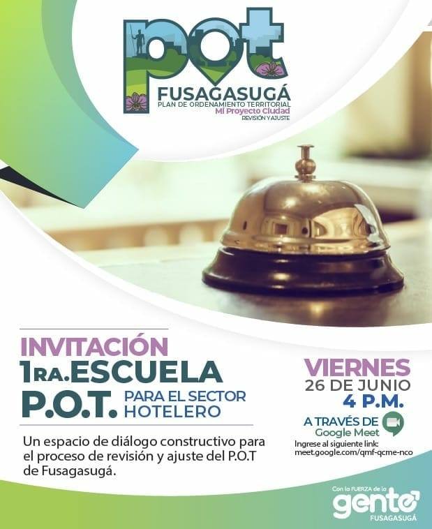 AlcFusagasuga's tweet photo. Seguimos en el proceso de revisión y ajuste del POT. Si perteneces al sector hotelero, conéctate mañana a las 4 pm y hagamos #MiProyectoCiudad
#Fusagasugá https://t.co/LOnInvHaDY