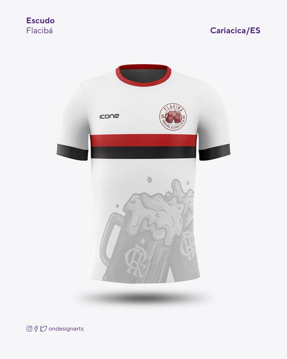 ondesignarts's tweet photo. Resultado da criação do escudo da Flacibá. O amor pelo @flamengo foi fundamental para que um grupo de amigos do bairro Itacibá criasse a torcida! 🔴⚫⠀

#fiqueON https://t.co/vCIcij92Bq