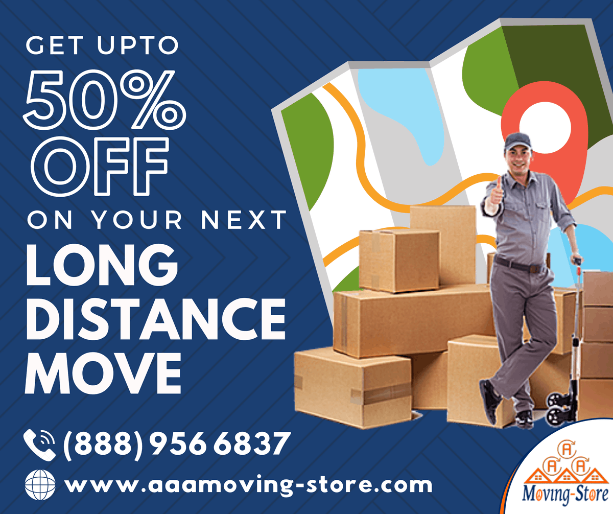 aMovingStore's tweet image. Moving to a different part of the country has its own challenges. Avail upto 50% off on your upcoming Long Distance Move! 

Moving is just a call away! 
(888) 956-6837

#AAAmovingstore #BestMovingCompaniesNY #InternationalRelocationServices #LongDistanceMovers #FSBO #Earthquake