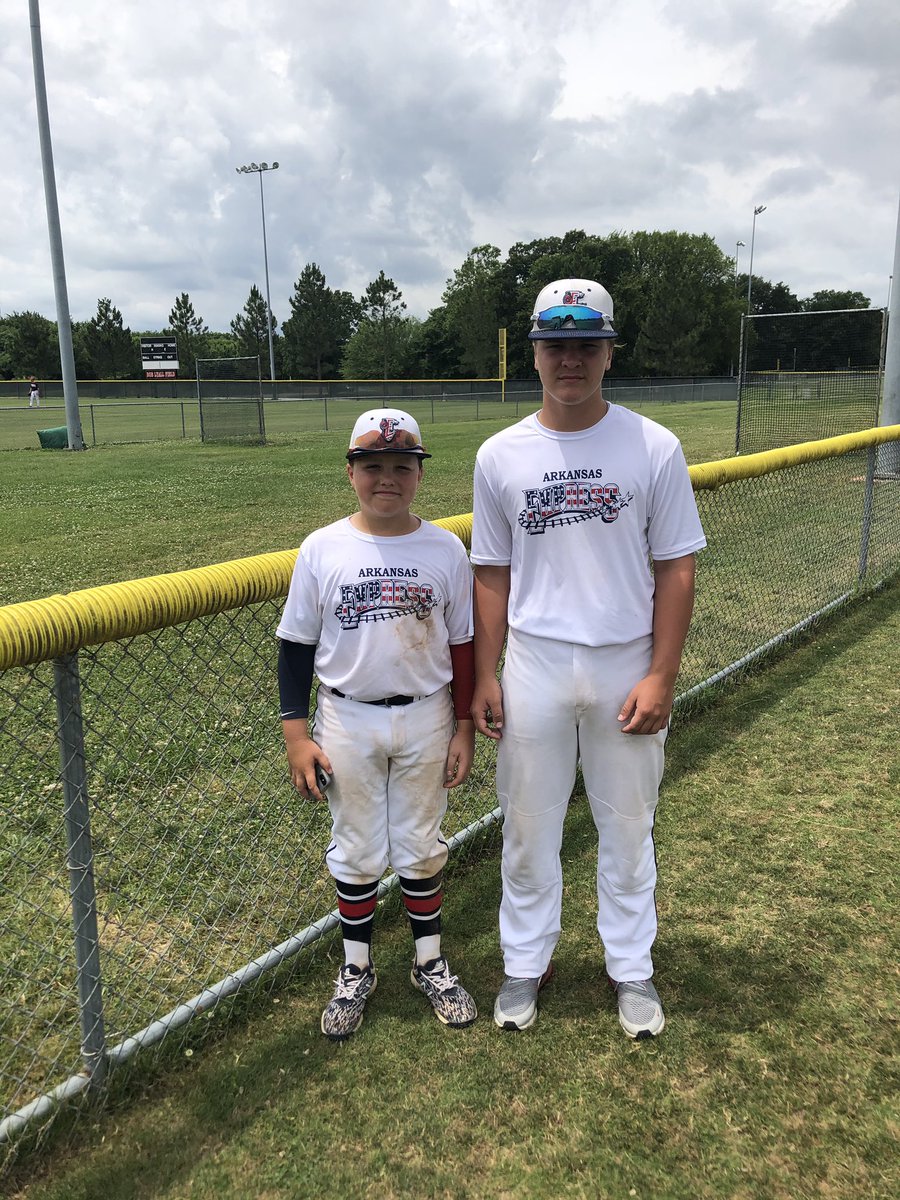 AR Express 15’s vs. NWA A’s Co-Players of the Game:(left to right) Brooks Baxendale (@brooks03323472) Rogers Heritage HS 2026 and Cole Spears (<a href="/ColeSpears13/">Cole Spears</a>) Lonoke HS 2024 AR Express 15’s #msEXPshowcase <a href="/msEXPshowcase/">2020 Mid-South Exposure</a>