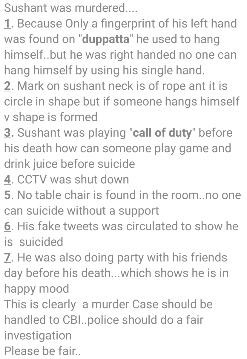 _aditya_rana's tweet photo. #justiceforSushantforum guys please retweet we want justice...if sushanth sir didn't commit sucide himself we must want justice. https://t.co/B7ZD3kGTZl