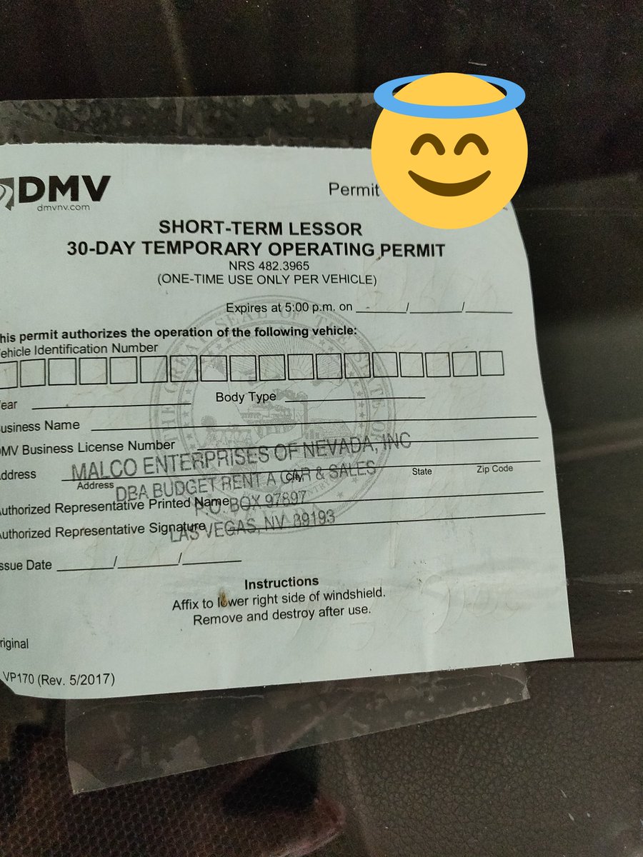 Jake Williams On Twitter Budget Just Tried To Rent Me A Car With No Plates And Said Don T Worry This Is The Same As Temporary Tags I M Like It S Not Remotely Legible