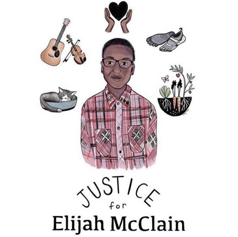annaese420's tweet photo. we lost a precious life due to direct action or passive inaction by the following:
@GovofCO 
@jaredpolis 
@RepMikeCoffman 
@AuroraPD 
@AuroraGov 
we demand #JusticeForElijahMcClain 
#SAYHISNAME 
#AuroraPoliceDepartment https://t.co/gZHrmuESQt