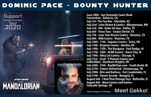 MDRpod's tweet photo. We had the honor to interview actor, @DominicPPace . Dominic plays “Gekko”, a bounty hunter in The Mandalorian.

Dominic is headlining a small business support tour throughout America. You won’t want to miss this. 

https://t.co/L4YKyhzP4k…

#StarWars #mandalorian #Mando #Gekko https://t.co/sgl9WnMHCA
