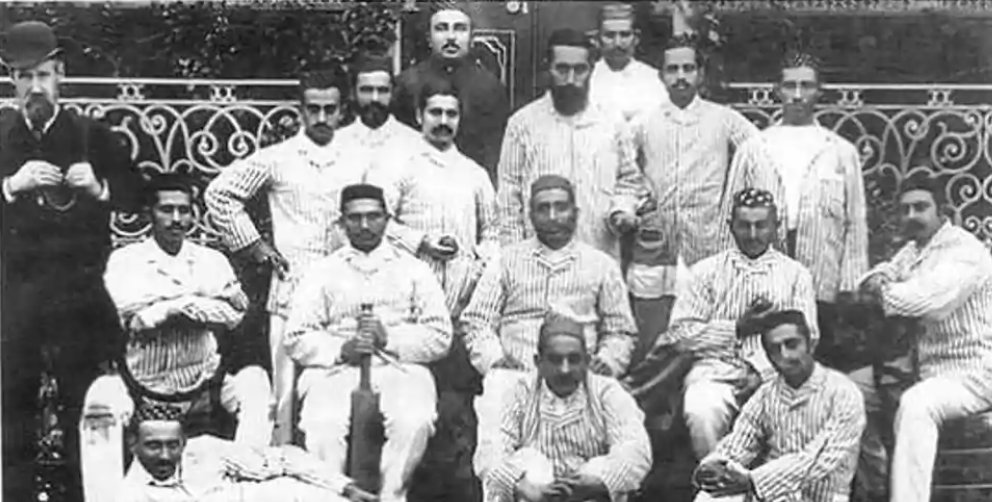 The Parsis' request for a game against the colonial masters was accepted in 1877 and a two day game was organized. The Parsi team surprised the British by taking the first innings lead. However, the game ended in a draw.