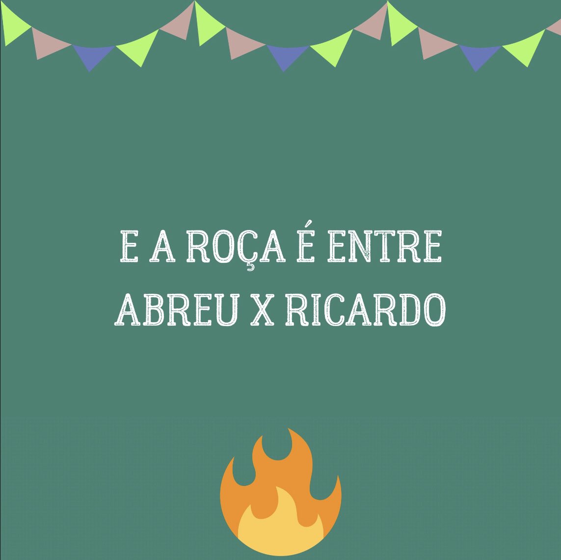 pazendaoreality's tweet photo. E A ROÇA ESTÁ FORMANDA ENTRE @abreubrt X @ricardoayperes. Quem você quer que saia? 

👉🏻 @abreubrt: foi indicado pela pazendeira, @laisamarinho
👉🏻 @ricardoayperes: foi indicado pelos peões. 

A @vitoriadsrego conseguiu se livrar no bate e volta após ser indicada pela @elkallina. https://t.co/zsPVJuTKMv