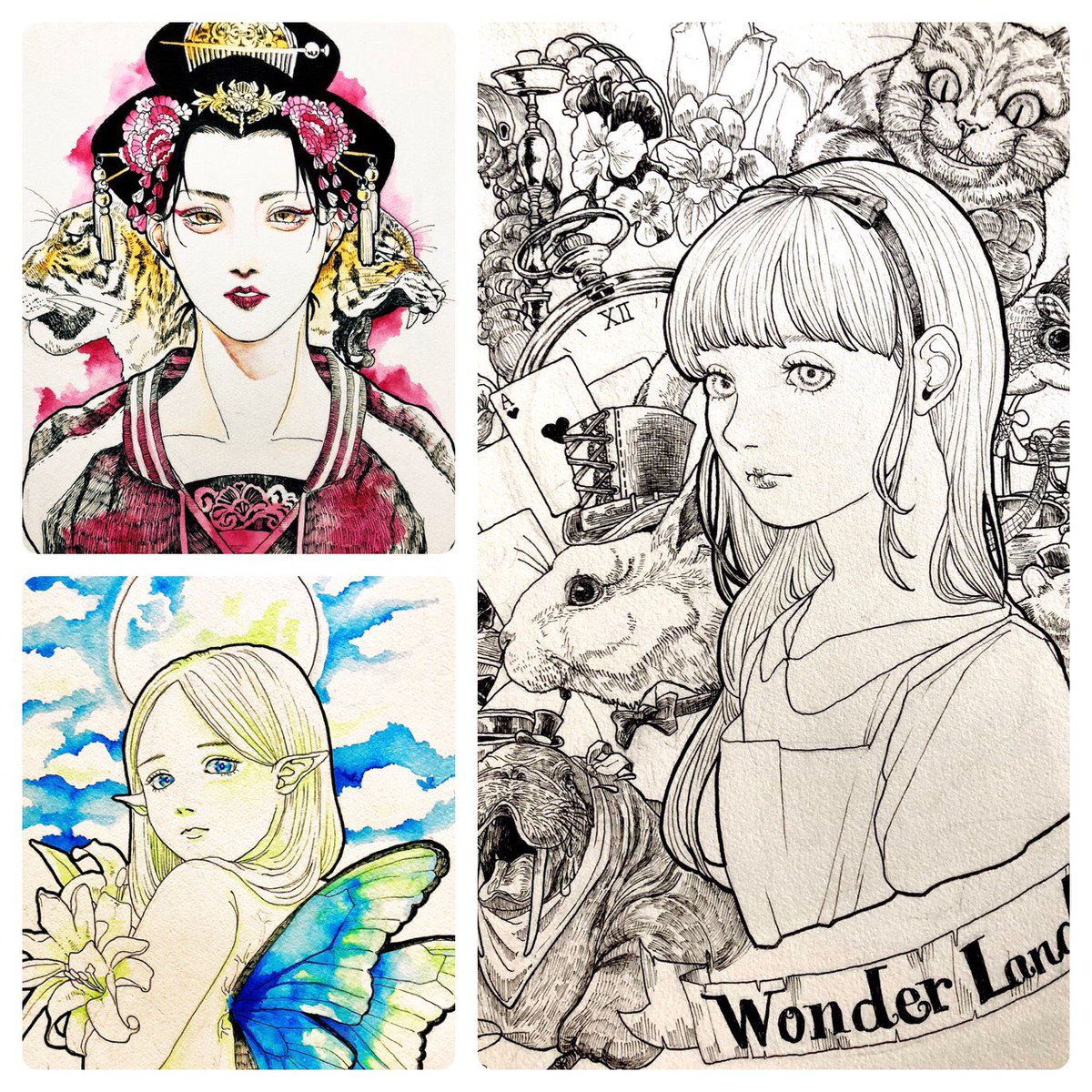 #ツイステ絵描きさんと繋がりたい 
 #絵描きさんと繫がりたい 
 #創作クラスタと繋がりたい 

アナログペン画からハンドクラフトまで色んなものを雑多に作って遊んでるアカウントです

RT中心に無言フォローで巡回致します! 