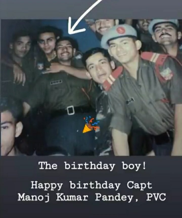 Kargil warrior     happy Birthday capt. Manoj Kumar pandey 