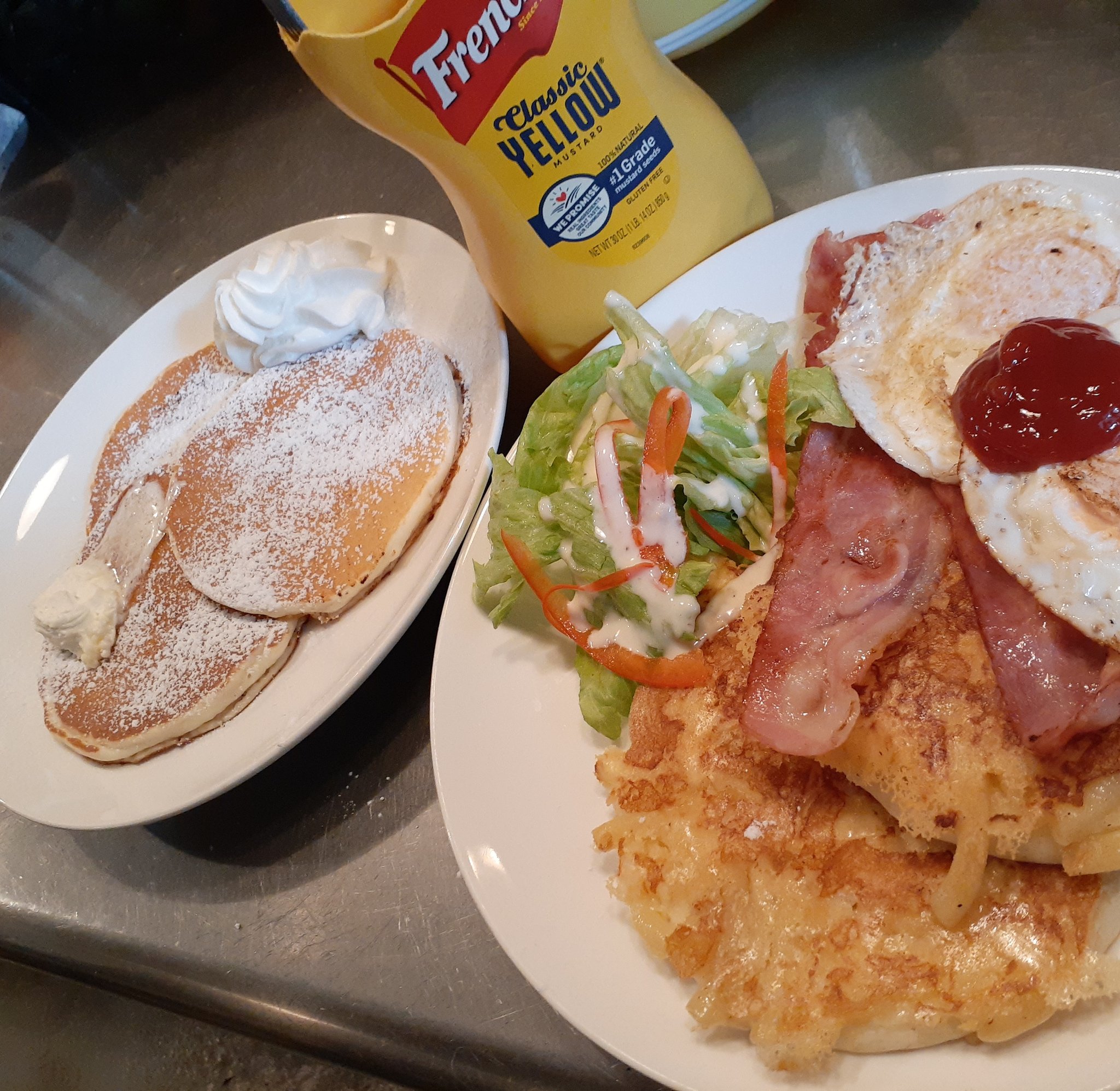 Hawaiian Hapuna Cafe 大阪ハワイアンカフェ Aloooha Osaka Hawaii ブランチにピッタリ 今朝も絶好調 マカロニチーズパンケーキ テイクアウト ステイホーム ドッグカフェ 鶴見緑地 負けるなコロナウイルス ハワイ パンケーキ パン パン教室