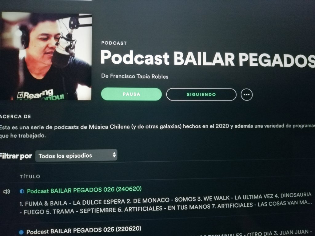 Ahora! Programa #26 de #BailarPegadosPodcast en diagonalradio.cl <a href="/fcotapiarobles/">Francisco Tapia Robles</a>