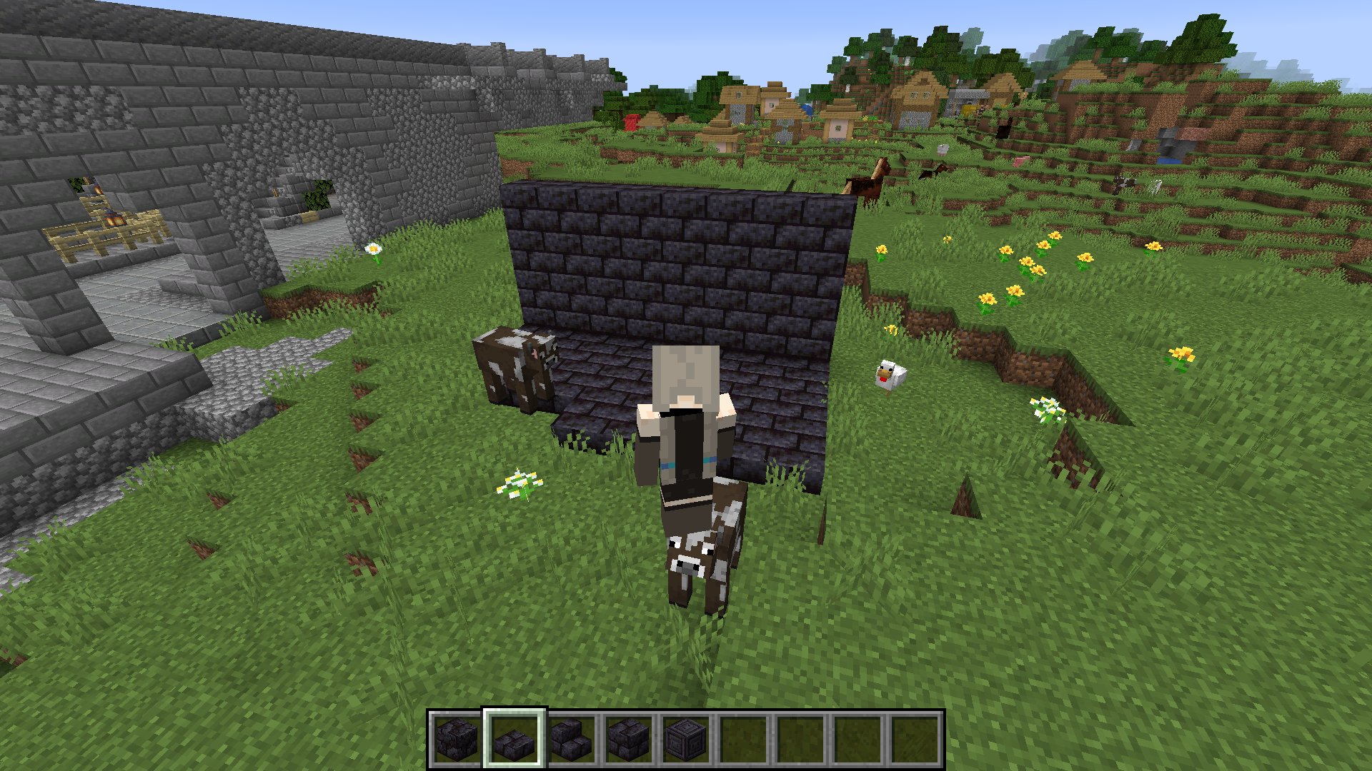 はじめ人間オクタゴン ブラックストーンレンガやばいカッコいいわ ﾟdﾟ マインクラフト マイクラ ブラックストーン T Co Owvu51kua7 Twitter