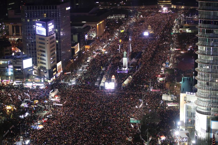 #10 Park Geun-hye's impeachment and arrestIt's true SKorea's protests weren't always peaceful and bloodless. It took a LONG time for SKoreans to get there. But we did. And this will always be a point of pride.
