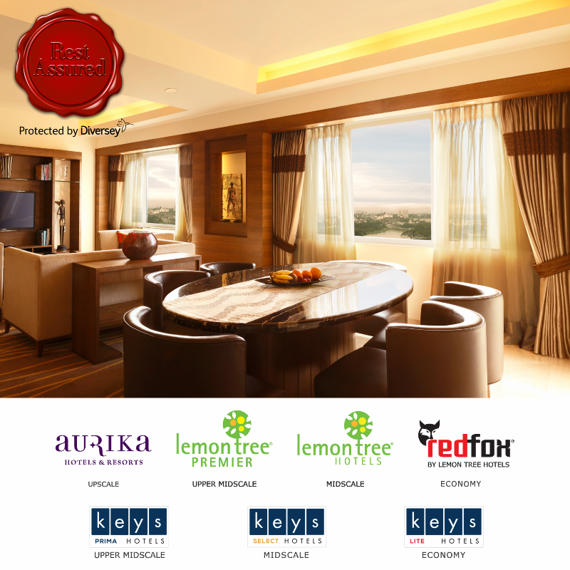 Our rooms are deep cleaned with Diversey’s specialised US EPA certified chemicals and sealed for 48 hours after every check-out. For details, please visit lemontreehotels.com/rest-assured.a… 
#RestAssured #RefreshinglyDifferent