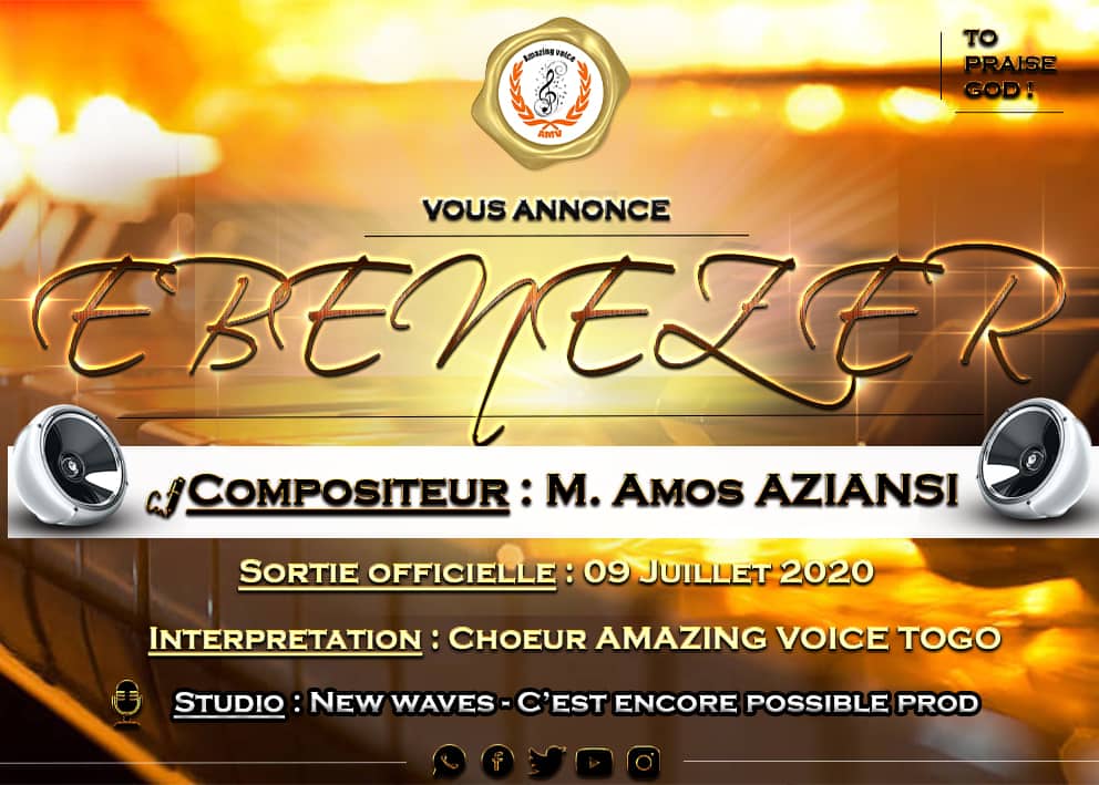 AMV_togo's tweet photo. Salut #laFamilleDuChantChoral,nous espérons que vous allez bien par la grâce Divine.
Néoclassique et de Highlife
Soyez branchés surtout ! Ça va chauffer
#NɔviTsoMiadziEbenezer
#AmosAZIANSI
#AmazingVoiceTogo
#NewWavesStudio
#CEncorePossibleProd
#ToPraiseGOD 🙏🏽 https://t.co/bka9rGIoim