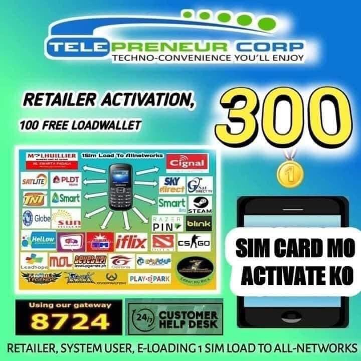 ayingermina18's tweet photo. Sino gusto mag Eloading Business sa halagang 300 pesos may free load wallet ka na pede ka na agad mag start mag benta ng load to ALL NETWORK. Kahit san sulok ka pa ng Pilipinas kayang kaya ko activate ang sim mo agad agad. https://t.co/35o9ZRLMGY