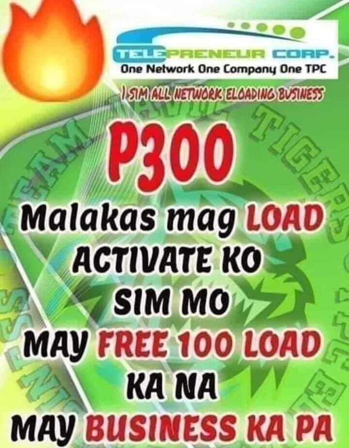 ayingermina18's tweet photo. Sino gusto mag Eloading Business sa halagang 300 pesos may free load wallet ka na pede ka na agad mag start mag benta ng load to ALL NETWORK. Kahit san sulok ka pa ng Pilipinas kayang kaya ko activate ang sim mo agad agad. https://t.co/35o9ZRLMGY