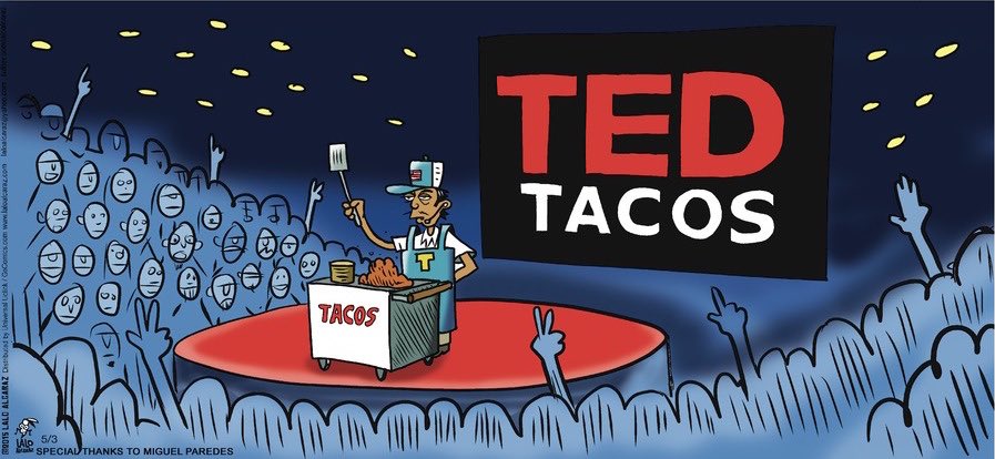 laloalcaraz's tweet photo. But all that tone deaf Spanish-surname punchline bullshit is trivial, compared to the glaring lack of representation of Latinos in Hollywood. Let’s work on that, pinche Hollywood, ok? Thank you for coming to my TED Taco https://t.co/va7OI7AKNP